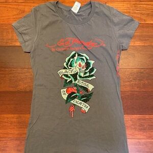 Ed Hardy Black Rose of Death tee